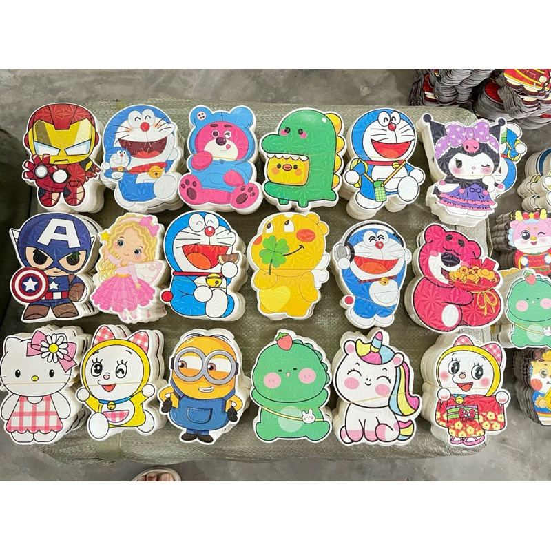 Set 100 Phong bao lì xì tết 2024 chipi rồng - Loại có phản quang