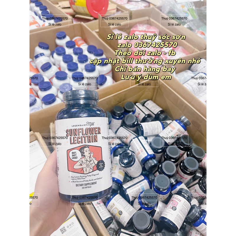 Viên uống chống tắc tia sữa  Organic Legendairy Milk Sunflower Lecithin