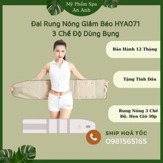 Đai quấn nóng HY A071 hồng ngoại, vừa nóng vừa rung ( tặng tinh dầu )