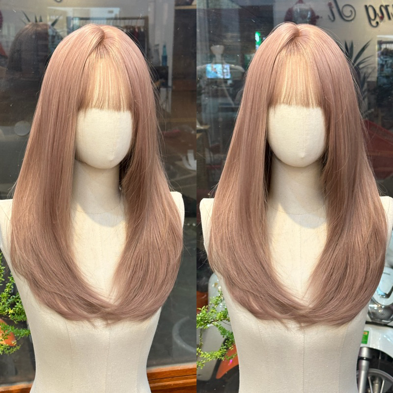 DJ-09 Tóc giả nữ nguyên đầu layer  50-55cm