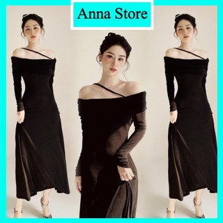 Đầm váy body tay dài trễ vai sang chảnh M1249