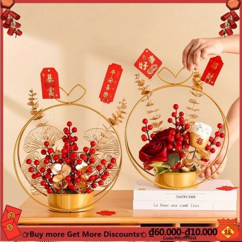 Giỏ Cắm Hoa Bằng Kim Loại