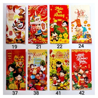 Phong bao lì xì Tết Việt Nam truyền thống giá cực rẻ 1 set 15 chiếc