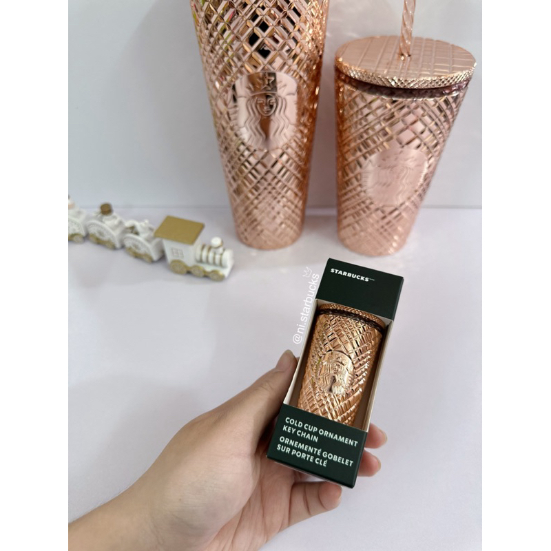 [CHÍNH HÃNG] Ly Jeweled Rose Gold Starbucks Xmas 2023