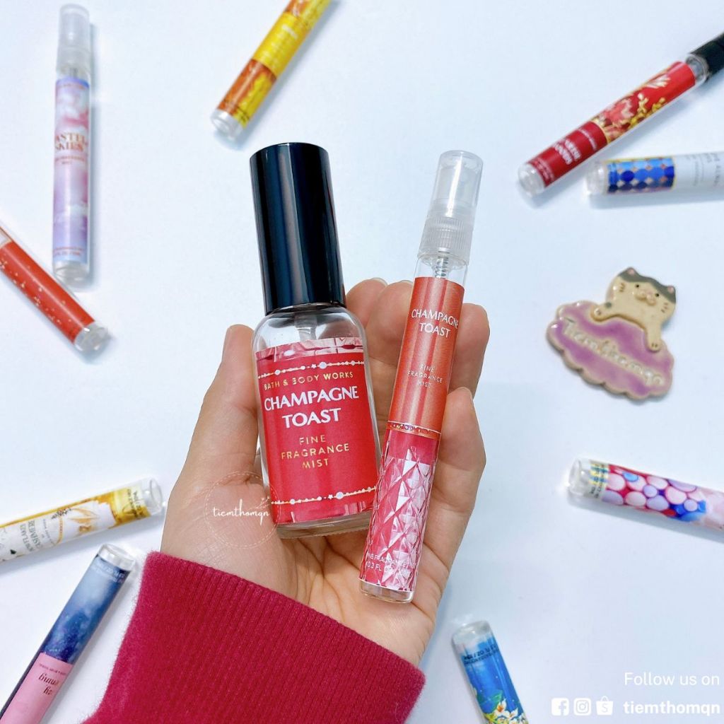 Xịt Thơm Toàn Thân Body Mist Champagne Toast Bath & Body Works Mùi Hương Ngọt Ngào, Tươi Trẻ