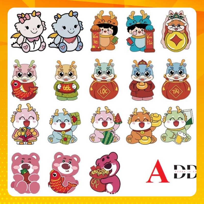 Bao Lì Xì ChiPi Phản Quang Loại 1 hình Mèo và Rồng Cute