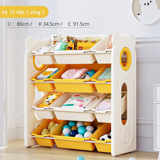 Kệ để đồ chơi cho bé đa năng  mẫu mới 2024 hình gấu dễ thương, nhựa nguyên sinh