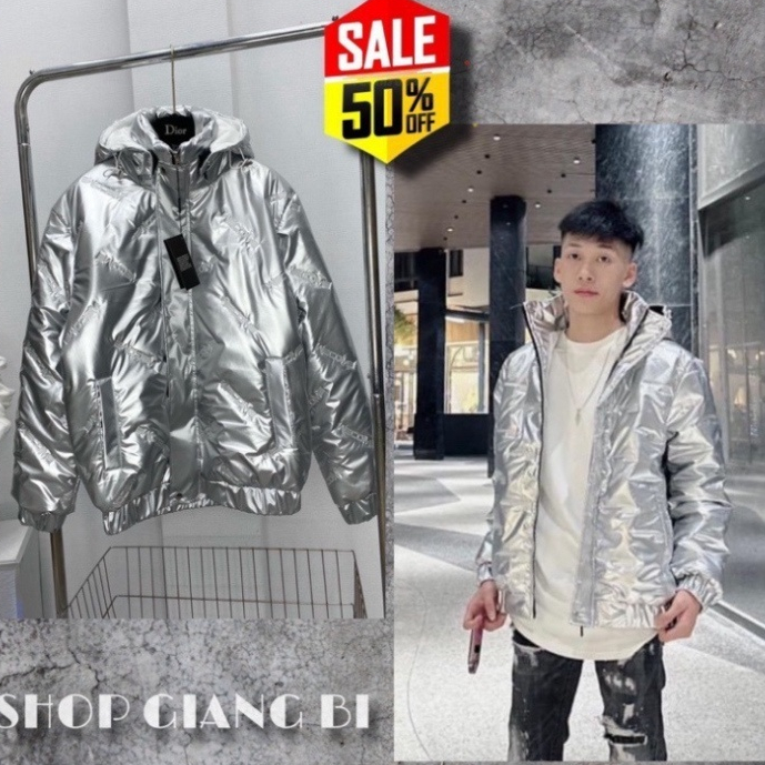Áo Khoác Phao Bạc, Đen Nam Vân Ngang Siêu Cấp Chất Liệu Lông Vũ Thời Trang Nam Hottrend 2023