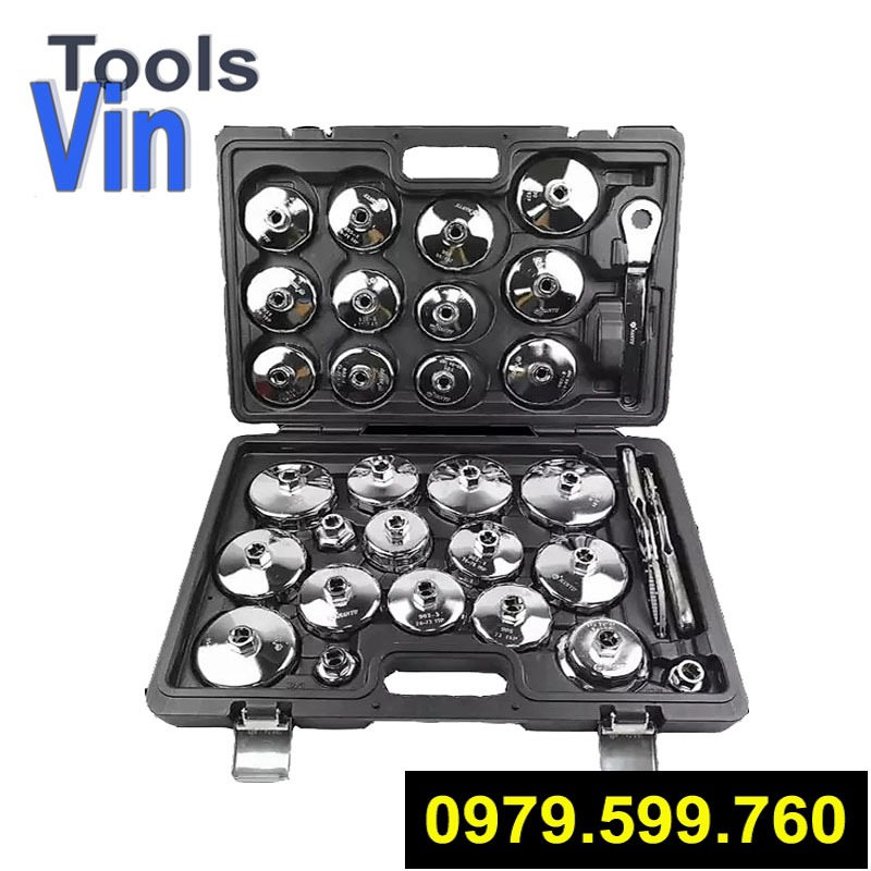 Bộ chén tháo cốc lọc nhớt 31 chi tiết
