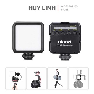 Đèn Led trợ sáng mini Studio Ulanzi VL49 phiên bản mới có tích hợp pin 2000Mah dùng cho điện thoại, máy ảnh