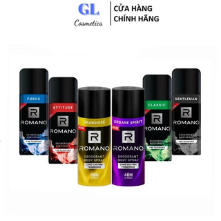  Xịt khử mùi cao cấp Romano Gentleman 150ml 195ml 