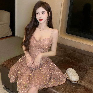 ĐẦM XOÈ 2S BLING BLING ĐÍNH FULL KIM SA