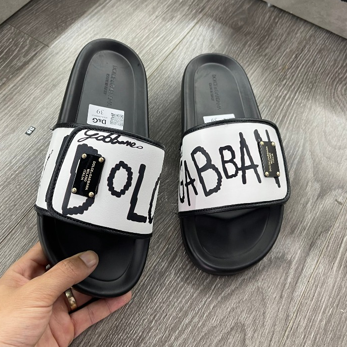 Dép DG  lV Quai Ngang Thiết Kế Quai Dán Hàng Net Mùa Hè Cho Anh Em 2024