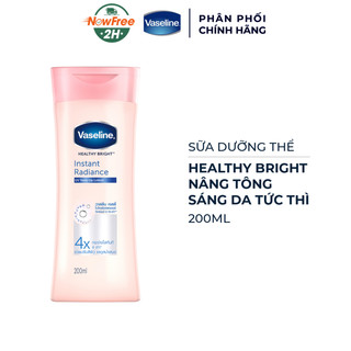 Sữa dưỡng thể Vaseline Healthy Bright Instant Radiance trắng da tức thì 200ml
