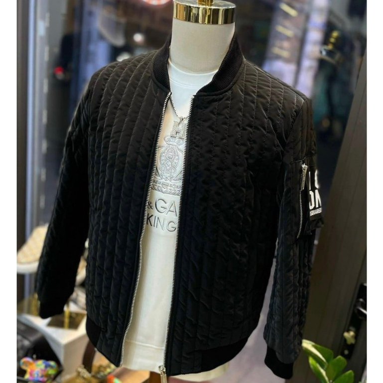 Áo Khoác Phao ICON Nam Siêu Cấp Quảng Châu 3 Lớp Siêu Đẹp, Áo Phao Nam DS.Q In Họa Tiết Kèm Mix Khóa Bắp Tay