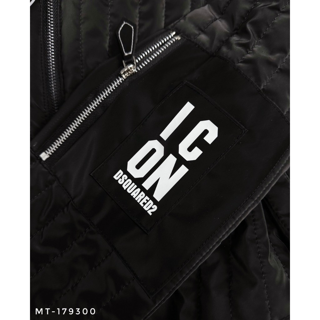 Áo Khoác Phao ICON Nam Siêu Cấp Quảng Châu 3 Lớp Siêu Đẹp, Áo Phao Nam DS.Q In Họa Tiết Kèm Mix Khóa Bắp Tay