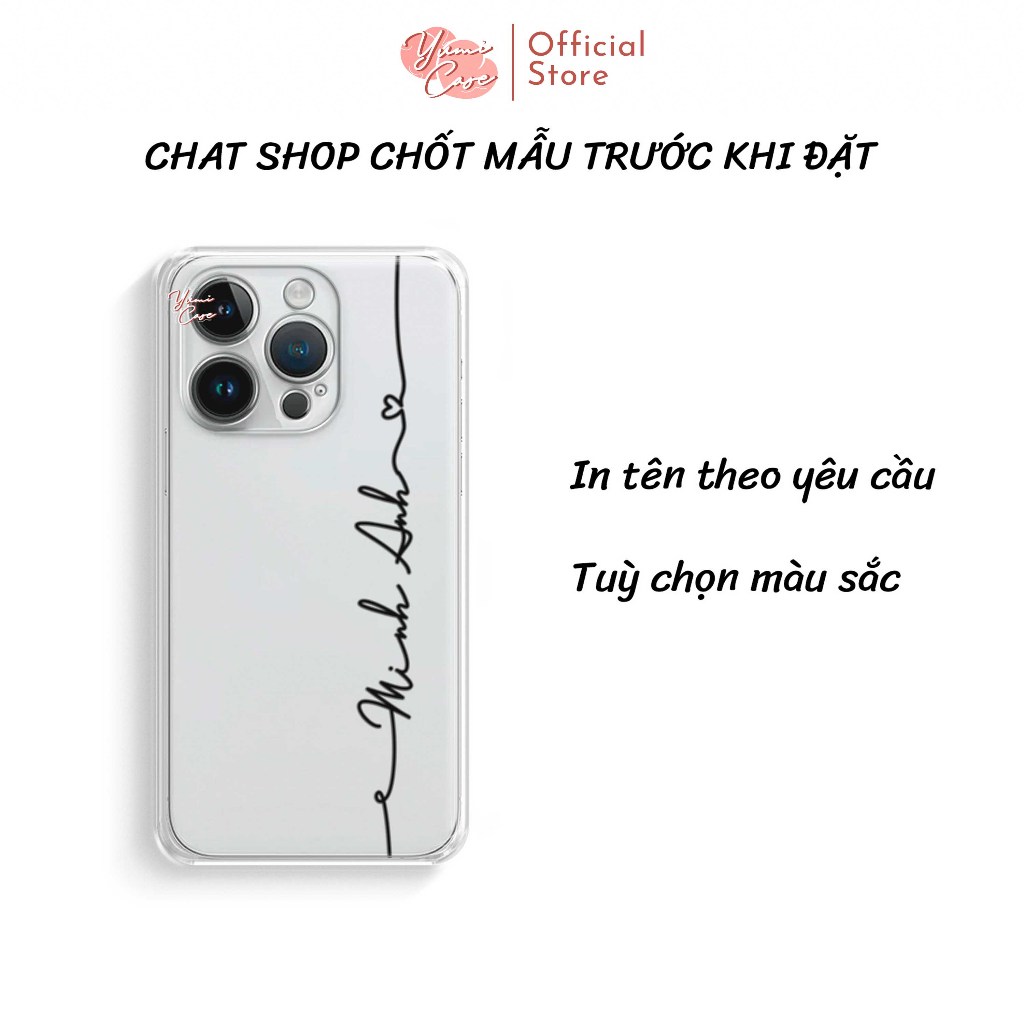 In ốp lưng theo yêu cầu cho tất cả dòng điện thoại Yumi Case - In chữ ký