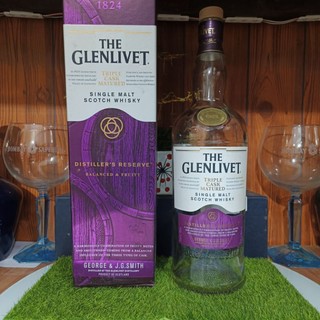 Vỏ chai rượu ngoại The Glenlivet tím mộng mơ thể tích 1L Full Box Xuất xứ Scotland