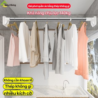 Giá phơi quần áo dion dán tường vắt khăn phòng tắm kèm móc treo đồ