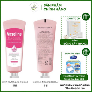 Kem Dưỡng Da Tay Vaseline Deep Moisture Hand, Kem Dưỡng Móng Tay Vaseline Nail Cream, Kem Dưỡng Vaseline Hàn Quốc Saikou