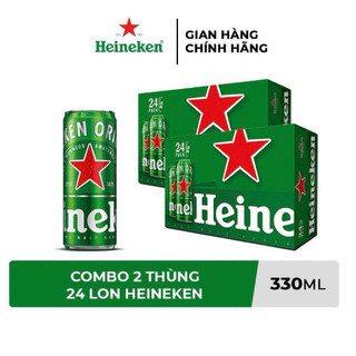 Thùng 24 lon bia heineken 330ml