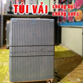 Vỏ bọc bảo vệ Vali, Túi vải túi bọc Vali chống trầy xước 3 size 20, 24, 28 inch - Dành cho vali khung nhôm khóa sậ