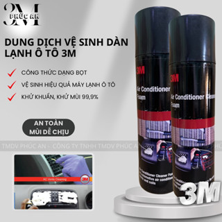 2 Chai vệ sinh dàn lạnh ô tô 3M Air Conditioner Cleaner Foam 250ml, khử mùi điều hoà, máy lạnh ô tô