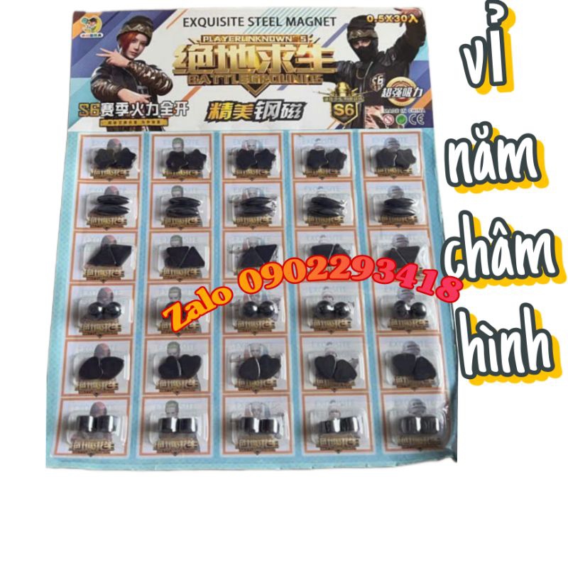 Vỉ 60 Nam Châm Bi