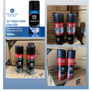 Xịt khử mùi toàn thân cho Nam xmen / Romano Classic chai tặng dung tích 195ml