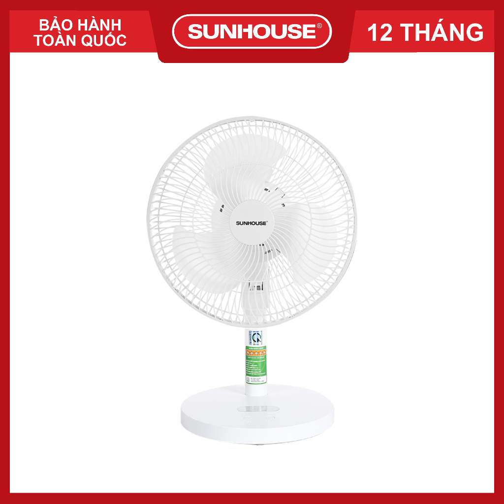 Quạt sạc SUNHOUSE SHD7115 - Bảo hành chính hãng 12 tháng