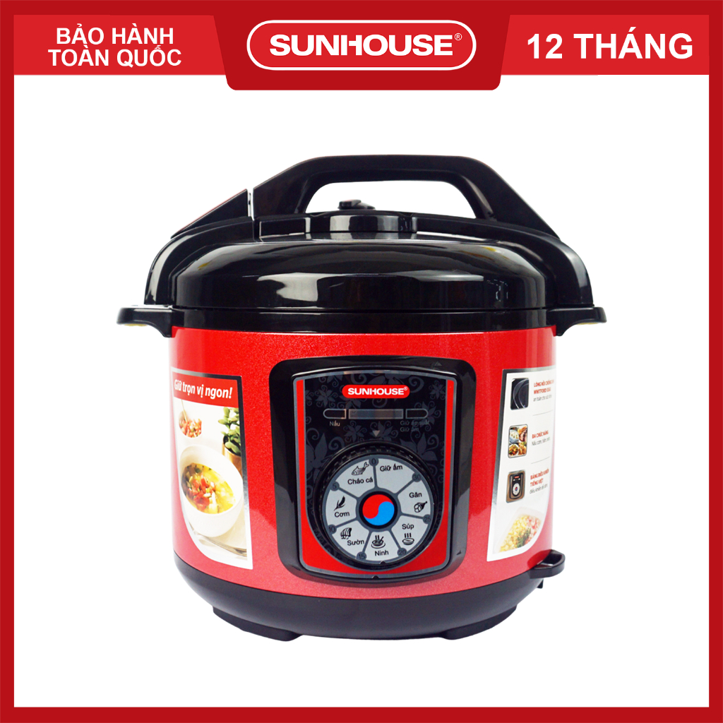 Nồi áp suất điện đa năng 5L SUNHOUSE SHD1755 - Bảo hành chính hãng 12 tháng