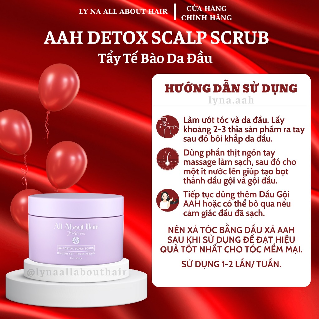 TẨY TẾ BÀO CHẾT DA ĐẦU - AAH SCALP SCRUB - All About Hair