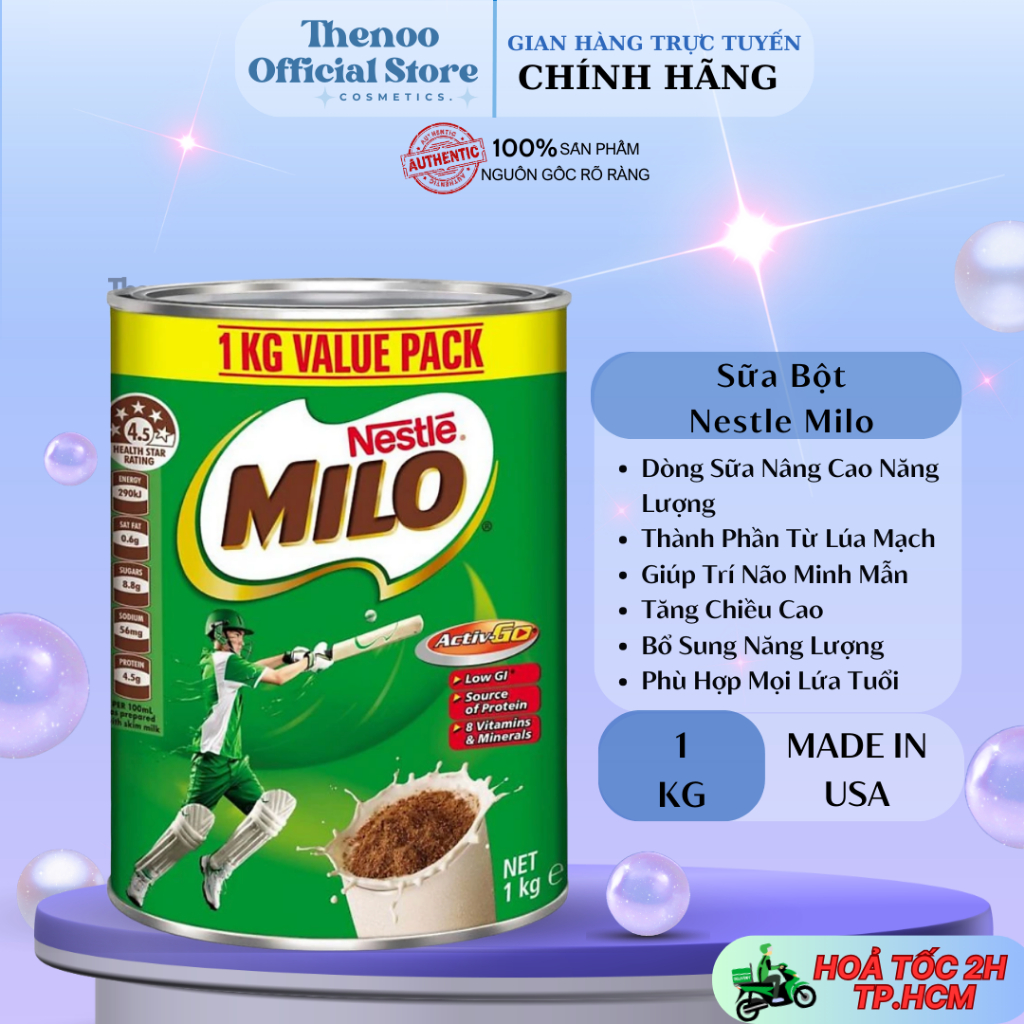 Sữa Bột Nestle Milo Value Pack 1kg - Nhập Khẩu Úc