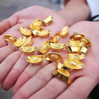 Thỏi vàng mini thỏi vàng nhí 1cm thần tài phong thủy trang trí bàn thờ, bàn làm việc văn phòng... -mã KL1