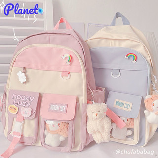 Planet cặp cho học sinh cấp 1 Phiên bản Hàn Quốc cặp đi học khuôn viên ba lô phong cách Harajuku balo trẻ em