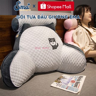 KÍCH THƯỚC LỚN - Gối tựa lưng đầu giường hình thú EMA, dựa đầu giường hình dễ thương cho bạn gái