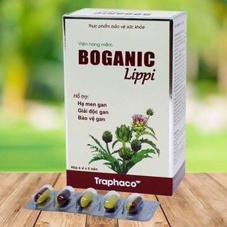 Boganic Lippi hỗ trợ : hạ men gan ,giải độc gan, bảo vệ gan - Traphacol - 