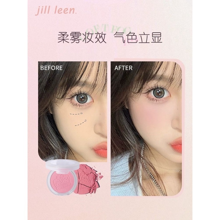 Phấn Má Hồng Jill Leen Màu Đào Tự Nhiên Mờ Lấp Lánh Không Thấm Nước,Má Hồng Tím Bền Màu Lâu Trôi Chính Hãng | BigBuy360 - bigbuy360.vn