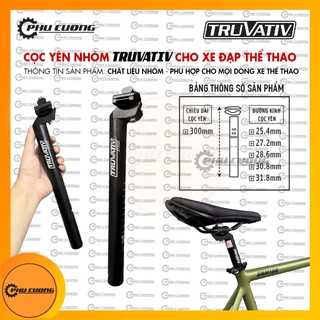  Cốt Yên Nhôm TRUVATIV Cho Xe Đạp Fixed-Gear & Road - Kích Cỡ 25.4mm - 27.2mm - 31.6mm 