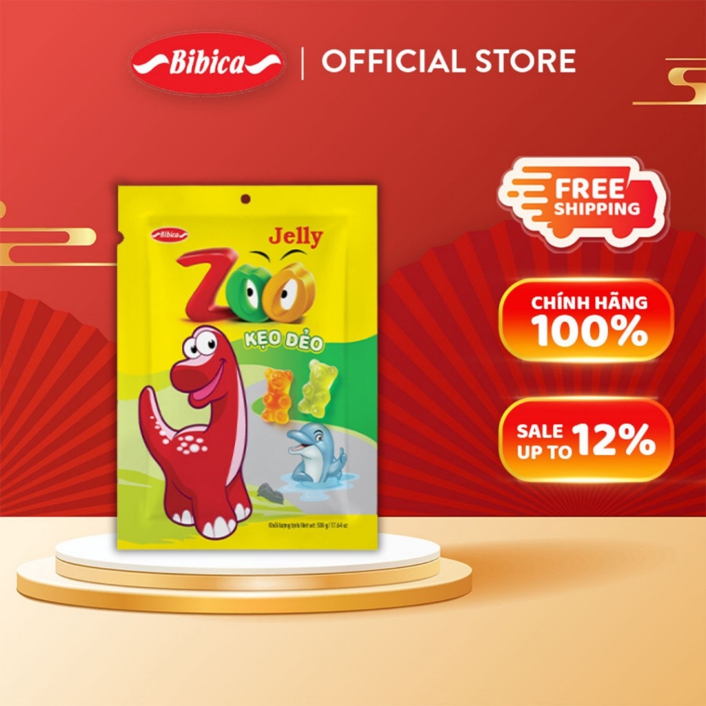 Kẹo Zoo Áo Dầu Bibica 500g