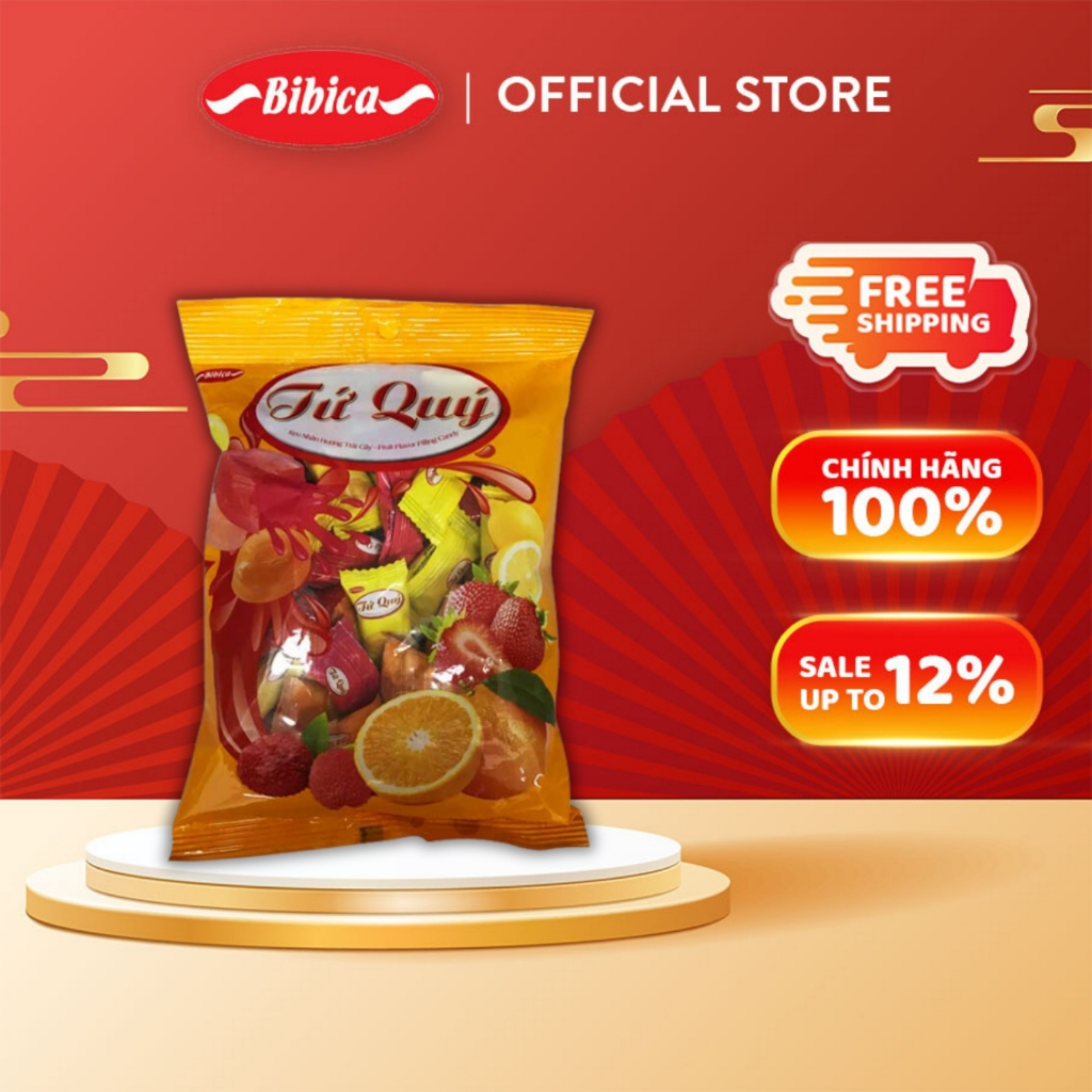 Kẹo Cứng Tứ Quý Bibica 140g