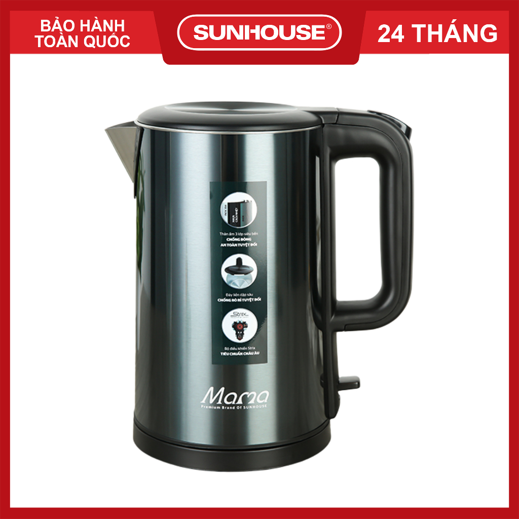 Ấm siêu tốc 3 lớp 1.8L SUNHOUSE MAMA SHD1389 - Bảo hành chính hãng 24 tháng