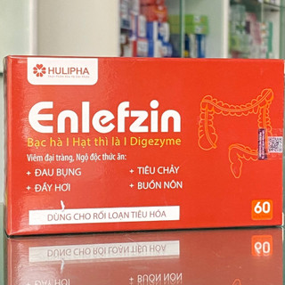 Enlefzin - Hỗ trợ giảm các triệu chứng đầy hơi, khó tiêu, táo bón