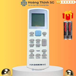  Điều khiển điều hòa DAIKIN Mã 01 remote máy lạnh DAIKIN - Tặng kèm pin 