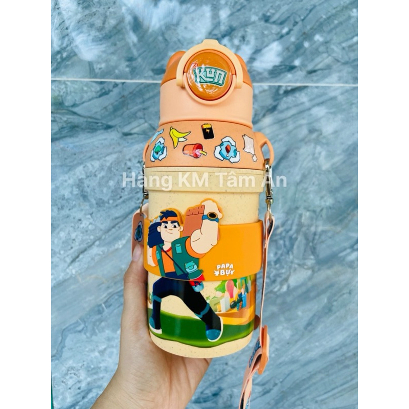 BÌNH NƯỚC KUN VÔ CỰC NHỰA LÚA MẠCH CHO BÉ - BÉ SIÊU THÍCH