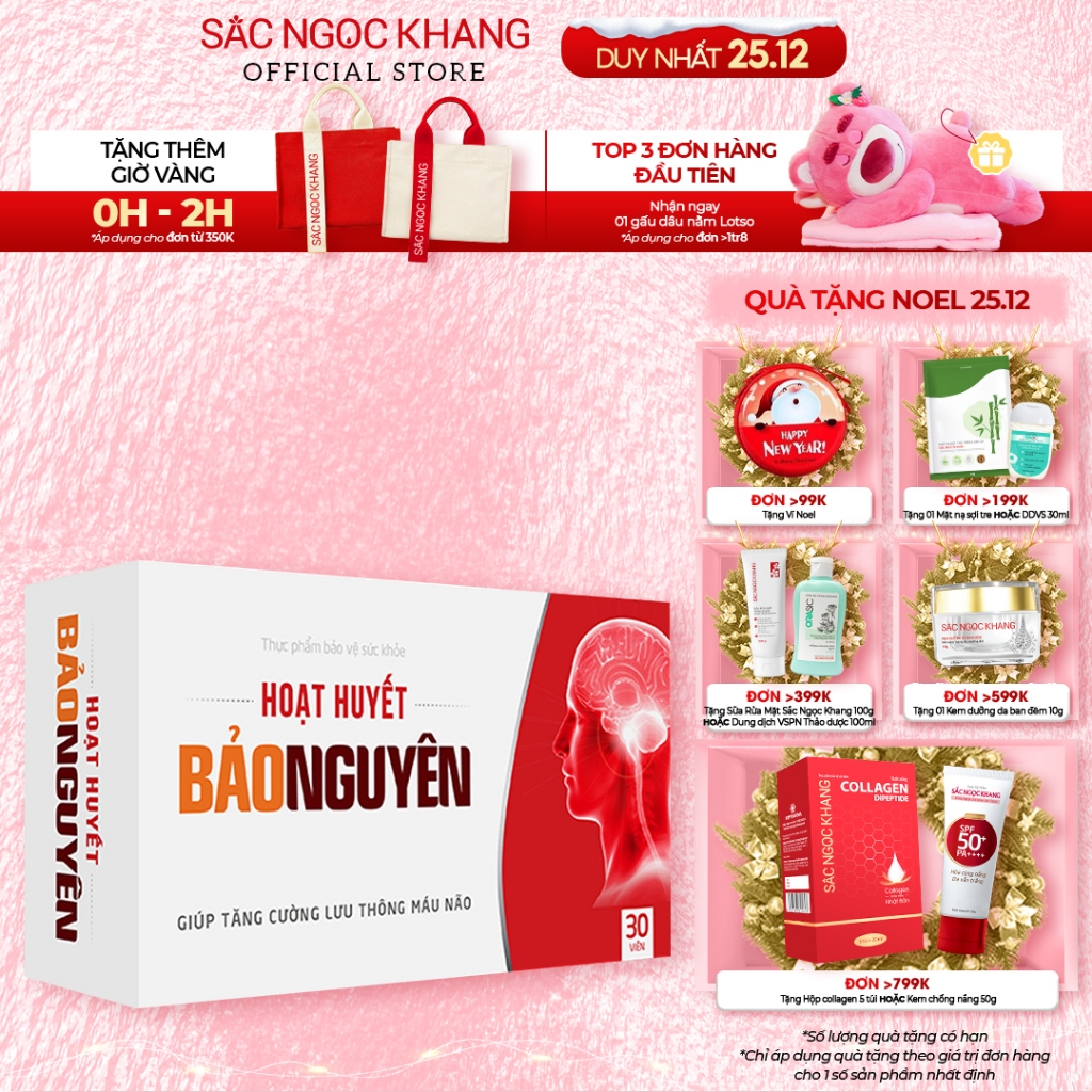 Hoạt huyết BẢO NGUYÊN Sắc Ngọc Khang 30 viên