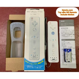 Tay cầm Wii Remote tích hợp cục motion plus, hàng rep cao cấp loại 1  cho tay nintendo wii kèm bao silicon
