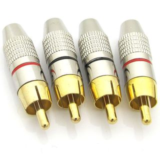 Jack AV bắt ốc đầu vàng viền đỏ đen , giá 1 cái rắc av hoa sen