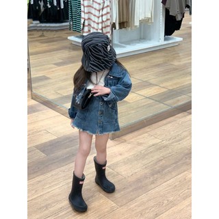 Set áo khoác + chân váy jeans