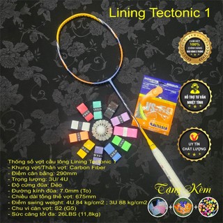 Vợt cầu lông Lining Axforce cannon / Bladex Spiral / Tectonic 1 (Căng sẵn kèm cước + bao + quấn cán)